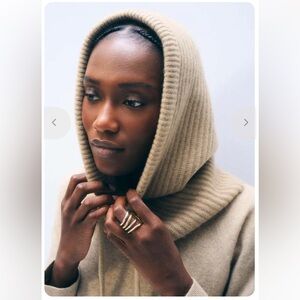 White + Warren Cashmere Ribbed Balaclava